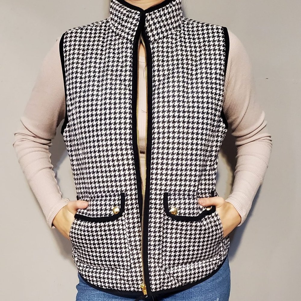 J Crew Houndstooth Vest